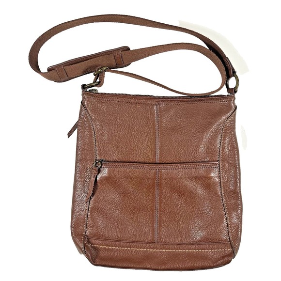 The‎ Sak Leather Crossbody Bag Brown Everyday Shoulder Bag Purse - Picture 1 of 10